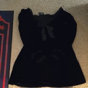 Killstar Black Velvet Mini Dress